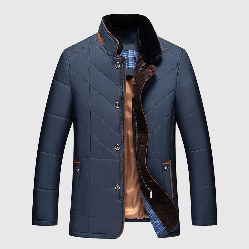 Herren gesteppte Winterjacke, warm und stilvoll, ideal für Kälteschutz und Freizeit. Moderne Steppjacke für Männer.