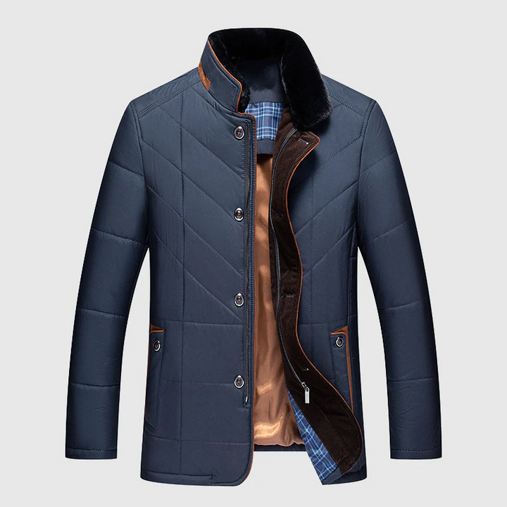 Herren gesteppte Winterjacke, warm und stilvoll, ideal für Kälteschutz und Freizeit. Moderne Steppjacke für Männer.