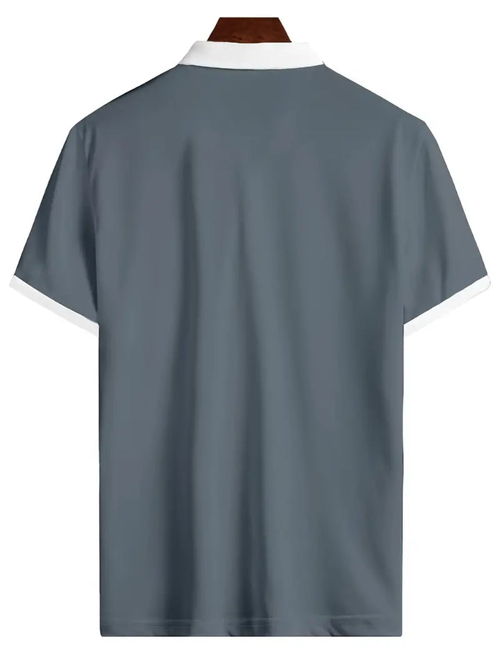 Kurzarm Herren Golfshirt, feuchtigkeitsableitend & atmungsaktiv, moderne Sportbekleidung für Golfer.