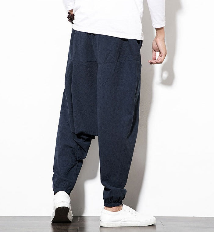 Locker sitzende Herren Freizeithose im Harem-Stil, ultimativer Komfort.