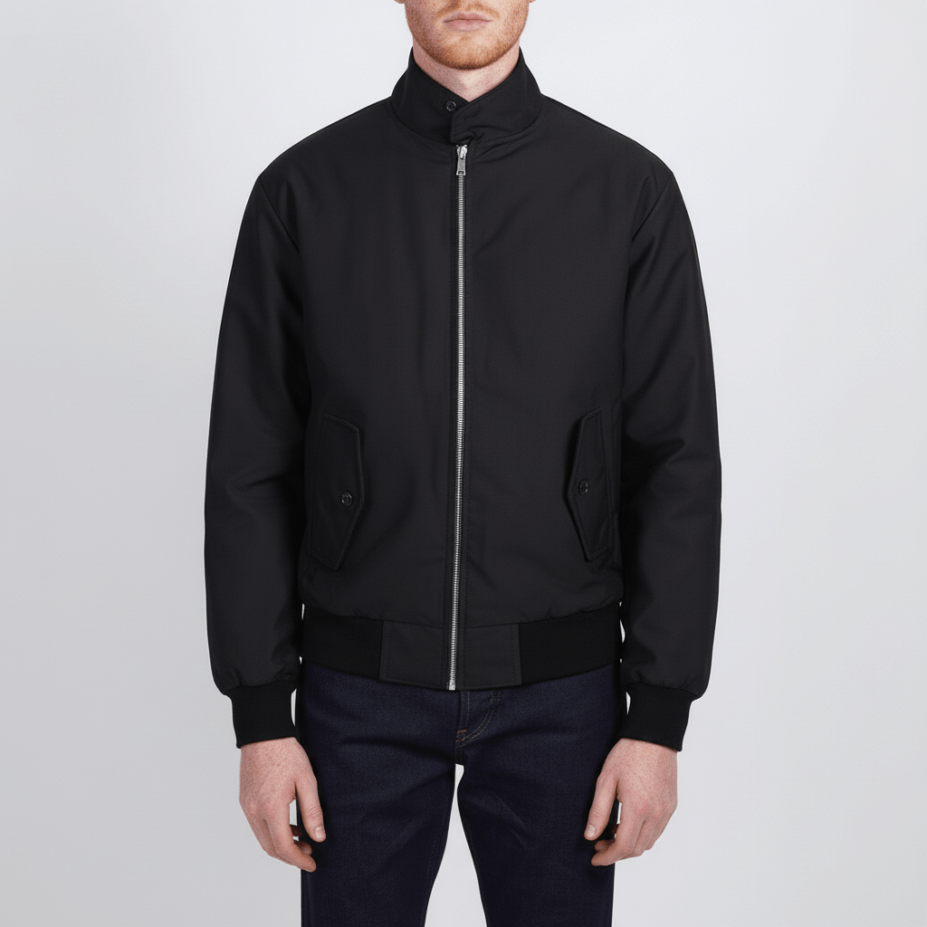 Vielseitige Herrenjacke "Xavier", Harrington-Stil, Freizeitjacke, Übergangsjacke, Business Casual, stilvoll, tailliert.
