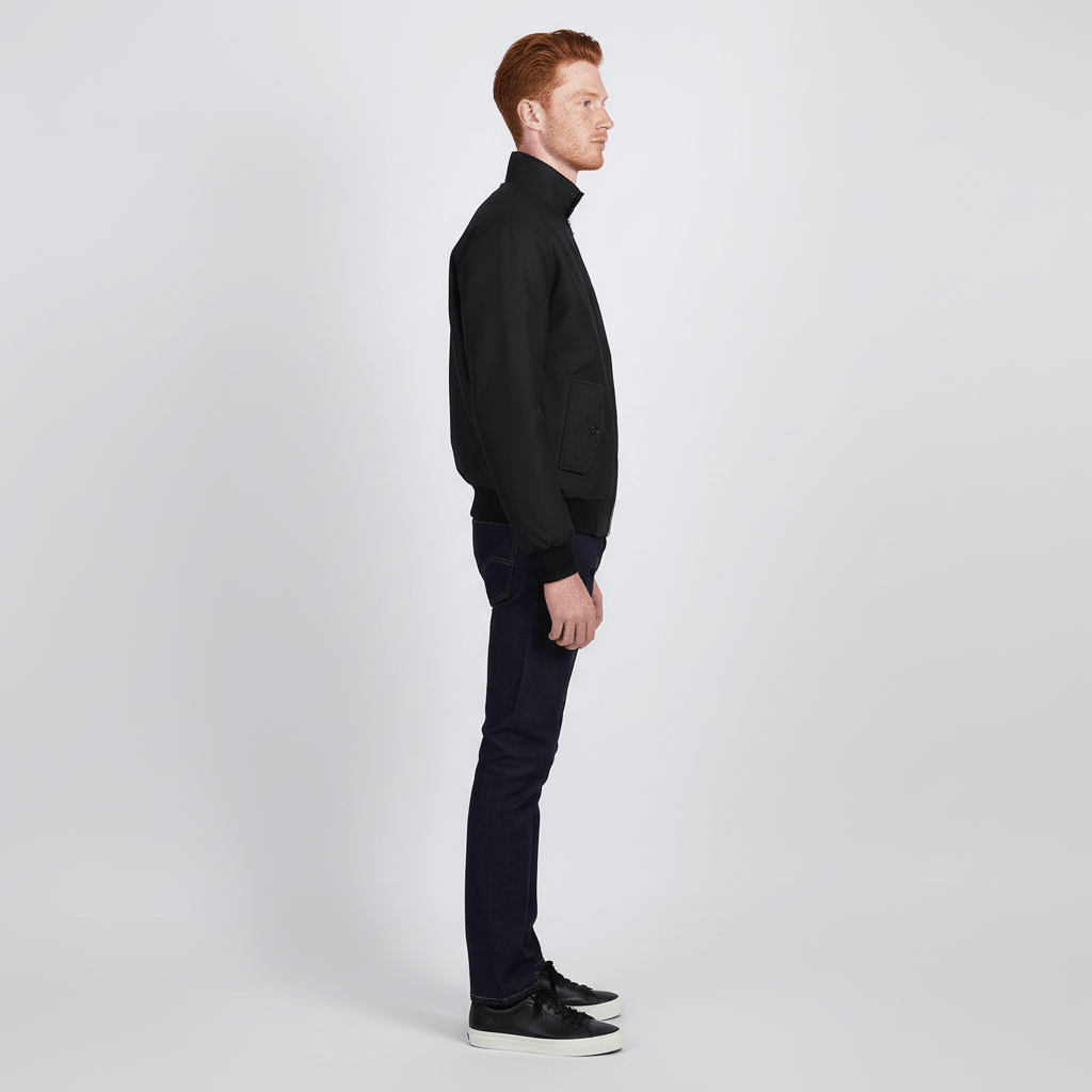 Elegante Herren Harrington-Jacke "Xavier" mit tailliertem Schnitt, stilvoll und modisch für Männerbekleidung.