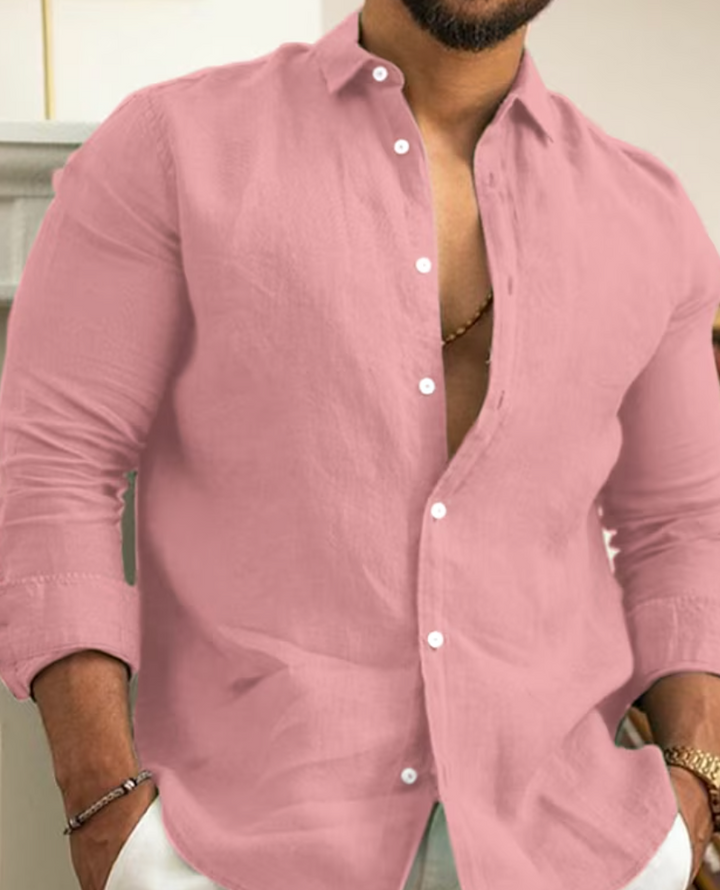 Lässiges & elegantes Herren Hemd Arlo bietet Komfort & Stil. Perfektes Oberteil für Freizeit im Frühling/Sommer.