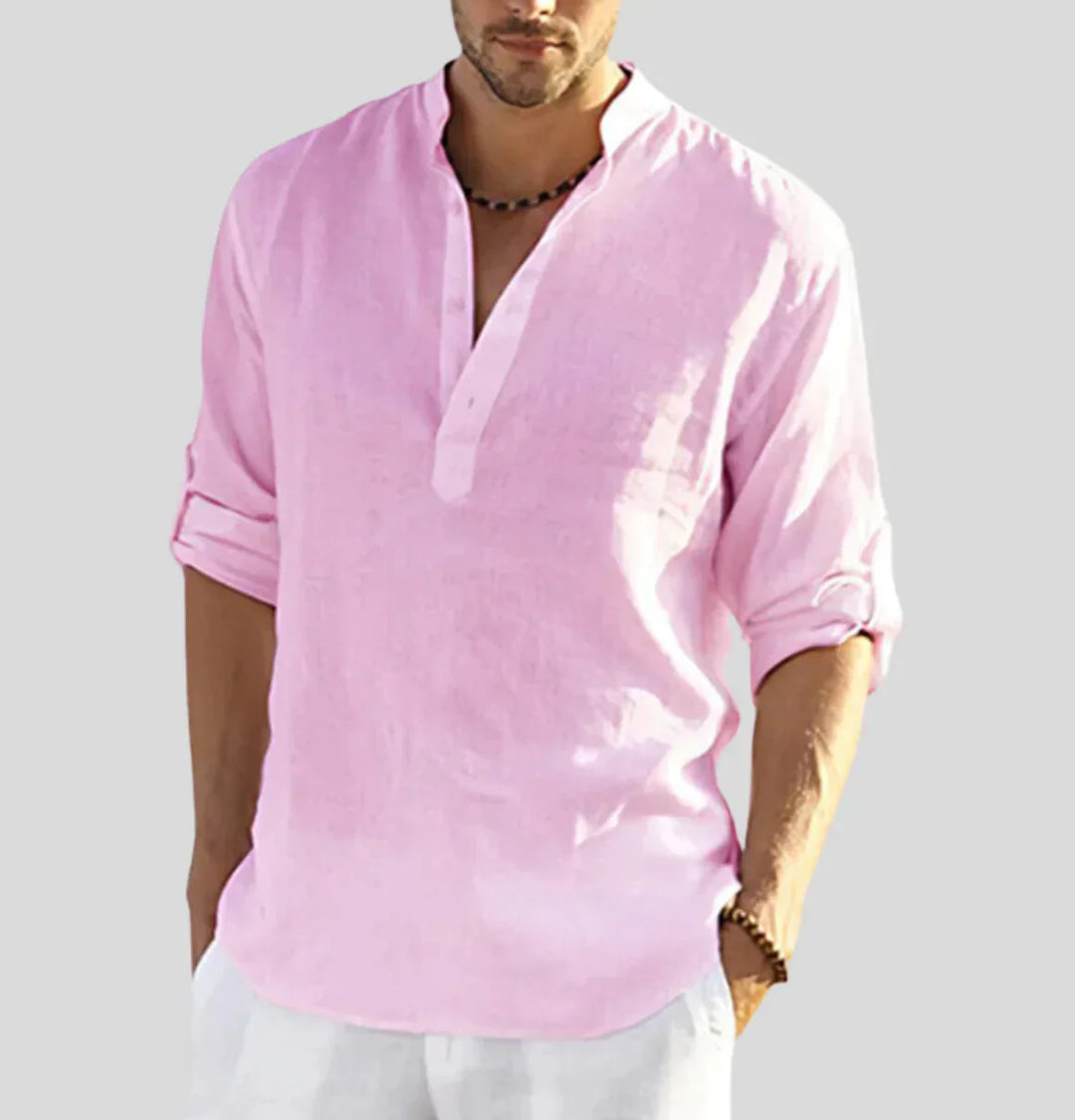 Herren Hemd mit Kragen, zeitloser Stil für Business Casual und Freizeitlooks.