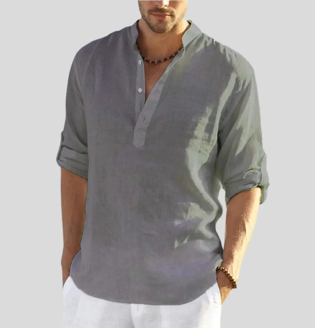 Komfortables Herren Freizeithemden mit Kragen, ideal für entspannte Tage und Business Casual Outfits.
