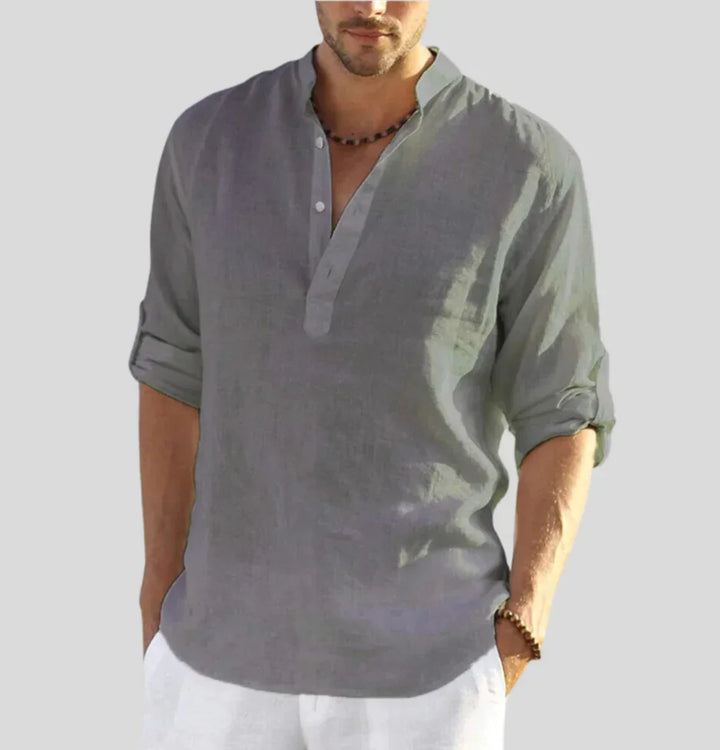 Komfortables Herren Freizeithemden mit Kragen, ideal für entspannte Tage und Business Casual Outfits.