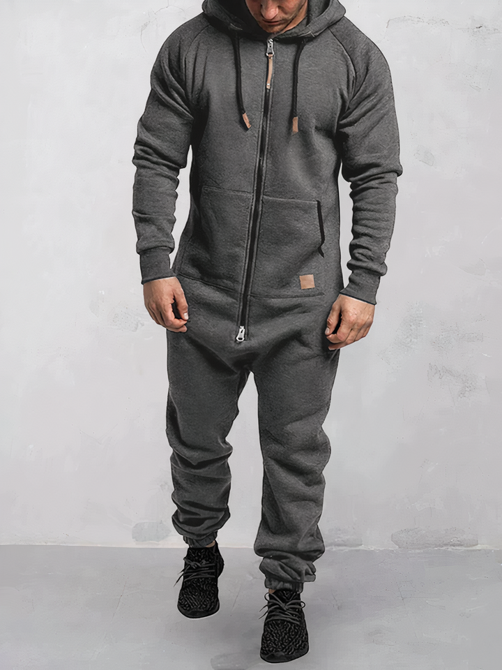 Ganzjähriger Herren Hoodie-Trainingsanzug. Zweiteiliges Set, ideal für Winter & Freizeit. Komfortable Herrenmode.