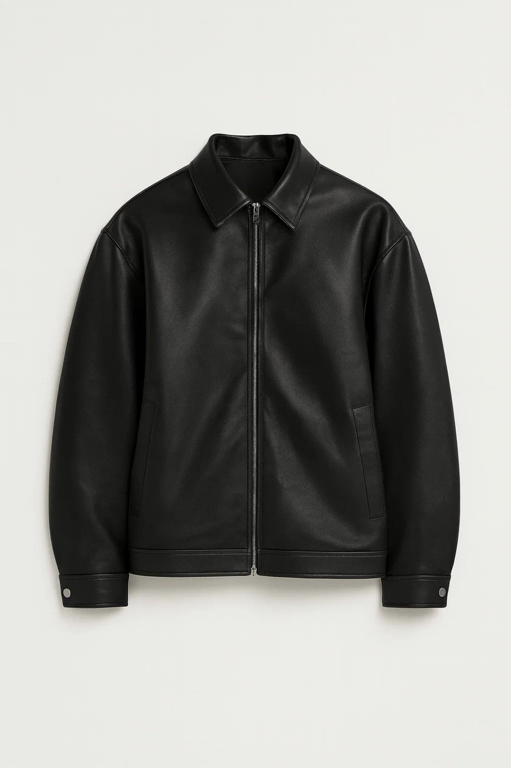 Elegante Herren Jacke mit Reißverschluss, Regular Fit. Vielseitige, hüftlange Freizeitjacke für den modernen Mann.