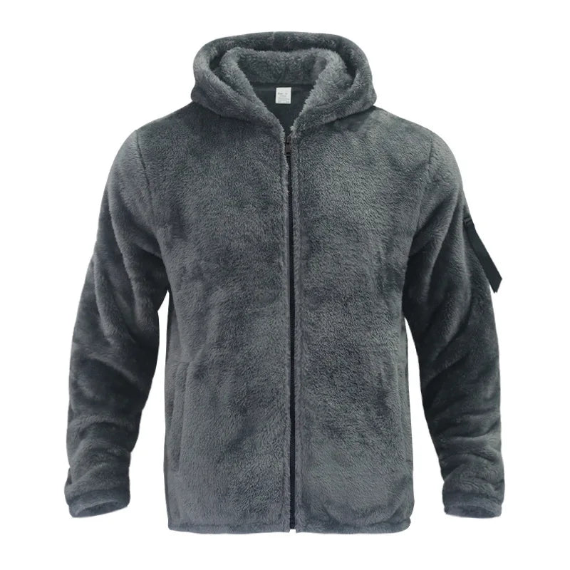 Herren Kapuzenjacke Joshua mit Reißverschluss, warm & winddicht für den Winter.