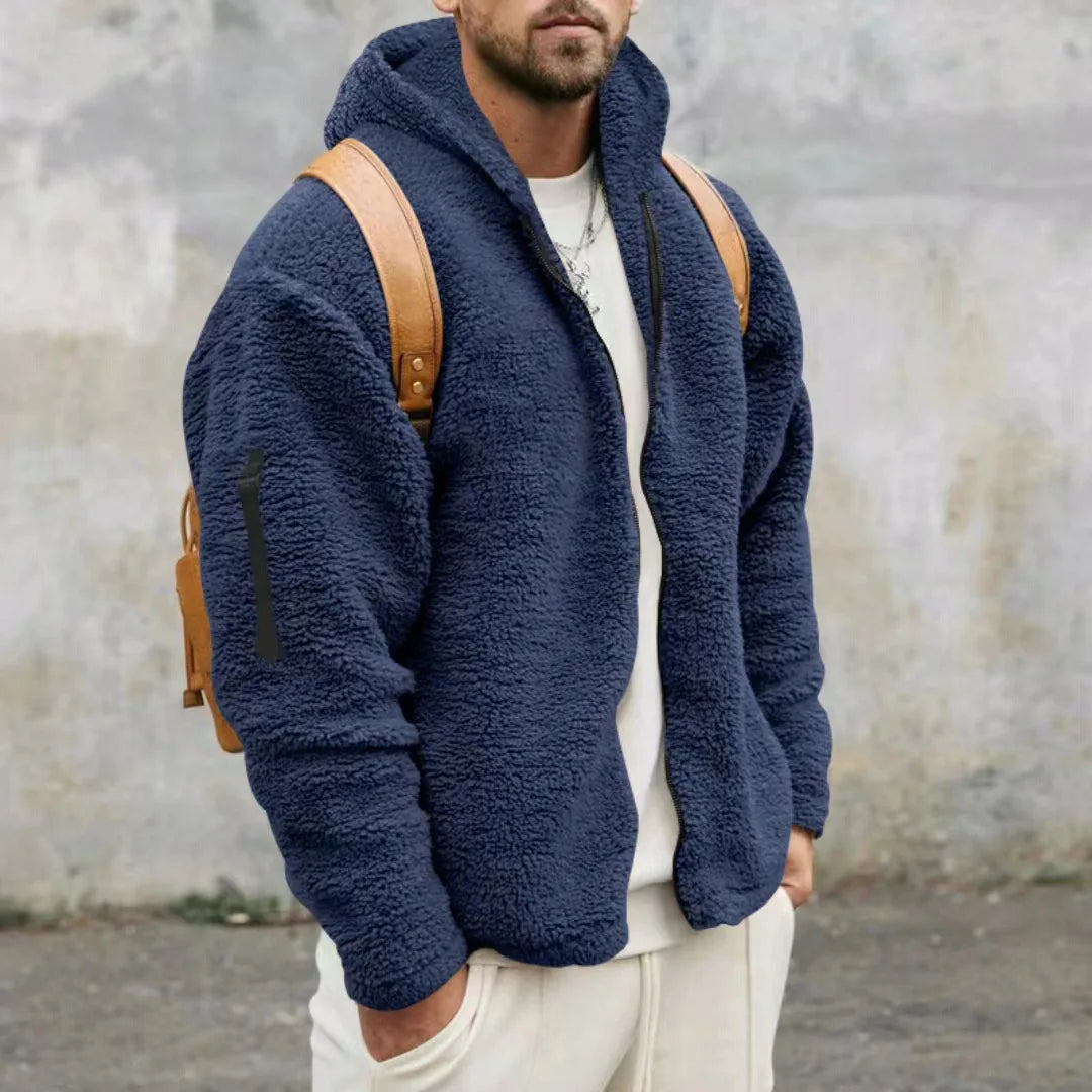 Warme Herren Winterjacke Joshua mit Full-Zip, bequem & modern für kalte Tage.