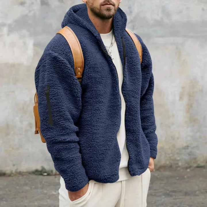 Warme Herren Winterjacke Joshua mit Full-Zip, bequem & modern für kalte Tage.