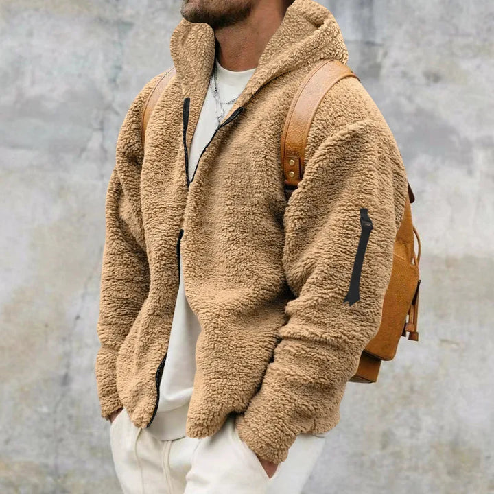 Joshua Herren Full-Zip Kapuzenjacke, warm und stilvoll für Herbst und Winter.