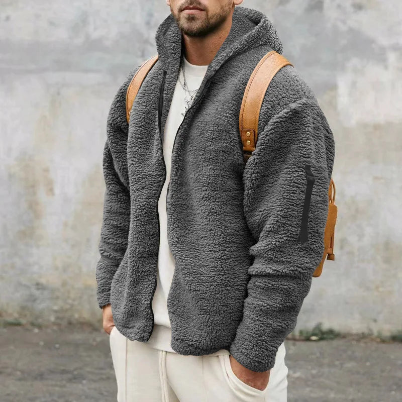 Vielseitige Herren Kapuzenjacke Joshua mit Reißverschluss, ideal für Outdoor & Freizeit.