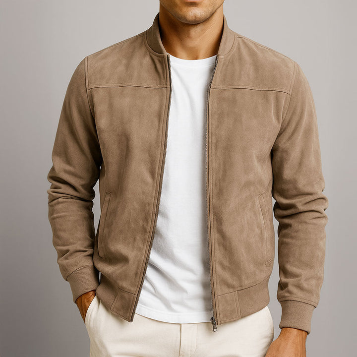 Herren Klassische Urban Jacke in Schwarz, ideal als Ganzjahres-Freizeitjacke oder stilvolle Übergangsjacke für Männer.