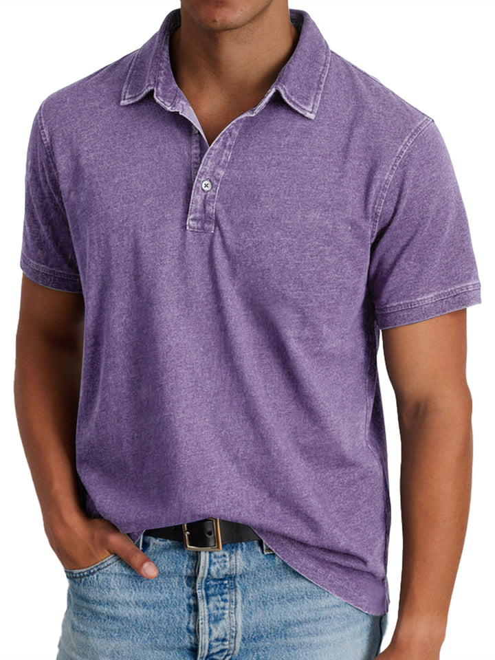 Vielseitiges Herren Polohemd in zeitloser Mode. Perfekt für Business Casual, Sport oder entspannte Freizeit-Outfits.