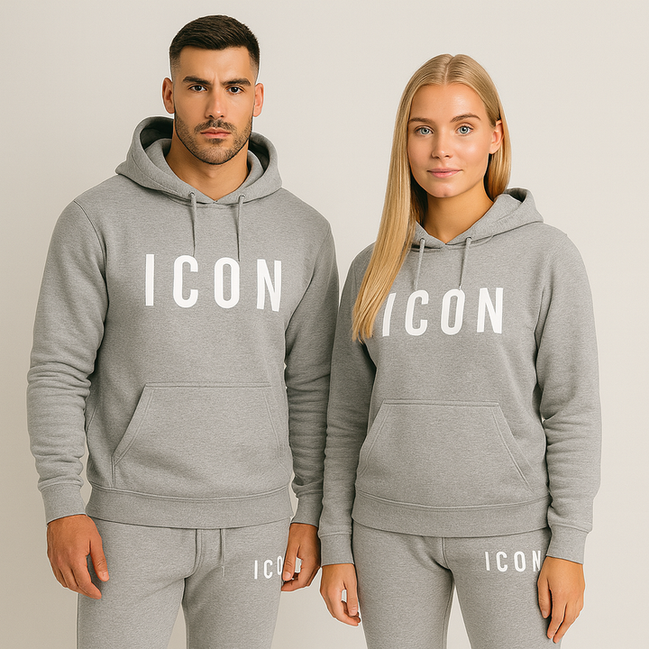 Herren Herbst Outfit: Gemütlicher Hoodie und Jogginghose für entspannte Stunden und Spaziergänge.