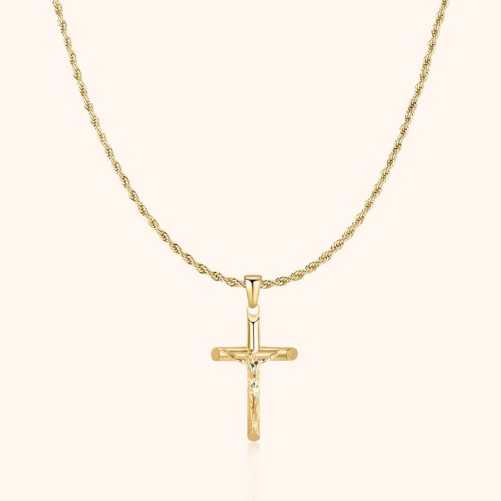 Ideales Herren-Geschenk: Zeitlose Kreuzhalskette aus Sterling-Silber, symbolisch und elegant für jeden Mann.