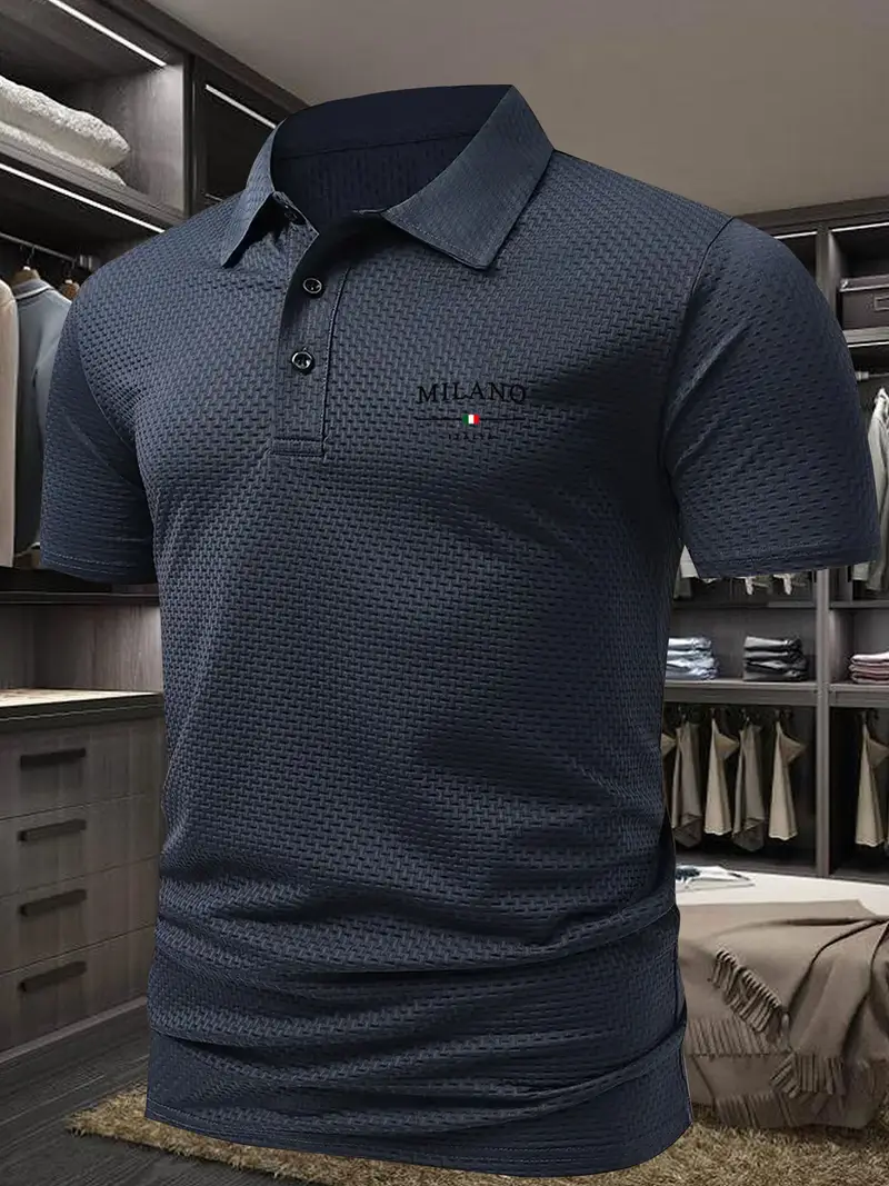Herren Kurzarm-Golfhemd für stilvollen Komfort auf dem Golfplatz, atmungsaktive Sportbekleidung.