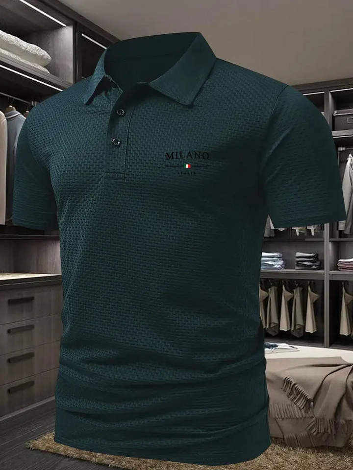 Stilvolles Herren Kurzarm-Golfhemd, ideal als Poloshirt für Sport & Freizeit, Business Casual Look.
