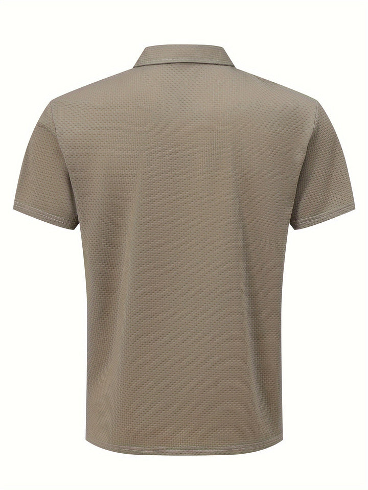 Klassisches Herren Kurzarm-Golfhemd, bequemes Poloshirt für Sport und entspannte Anlässe.