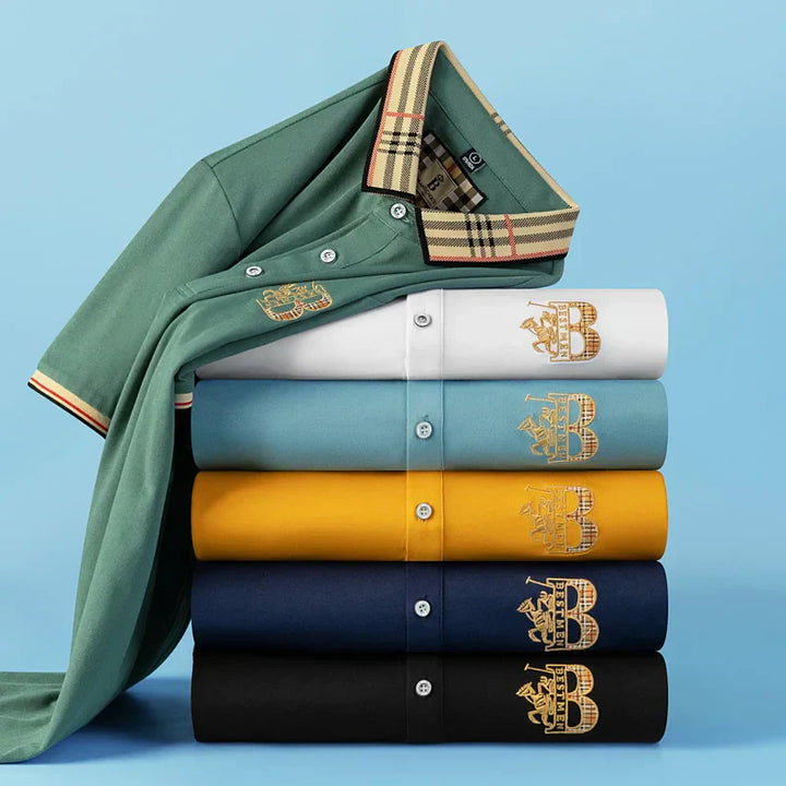 Klassisches Herren Poloshirt, Kurzarm, perfekt für einen eleganten Freizeitlook und Alltagskleidung.