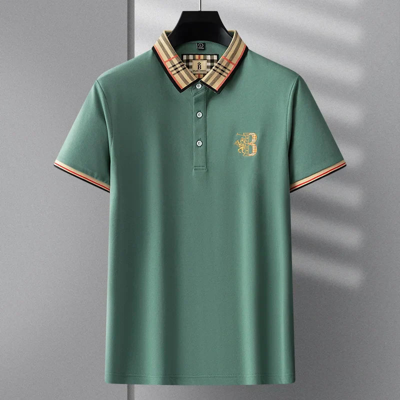 Herren Kurzarm Poloshirt für Business Casual, modisch und komfortabel im eleganten Stil.