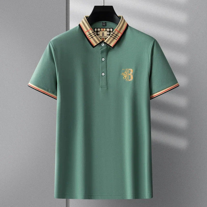 Herren Kurzarm Poloshirt für Business Casual, modisch und komfortabel im eleganten Stil.