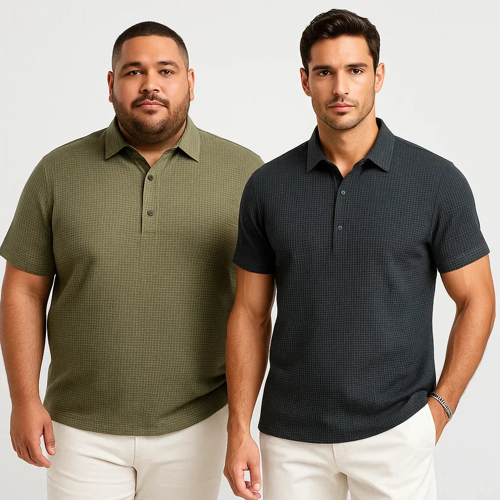 Herren Kurzarm Poloshirt Oliver, elegant für Freizeit & Business Casual. Komfortables Sommer-Oberteil.