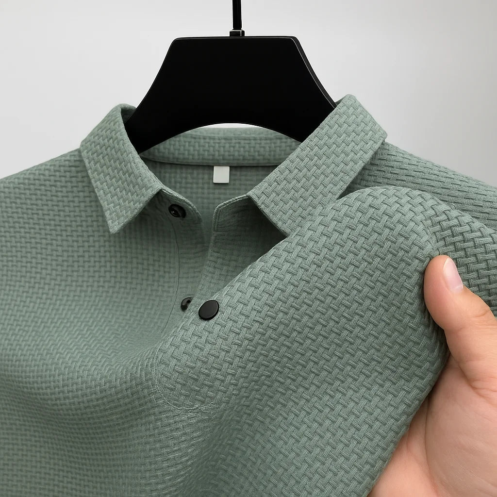 Vielseitiges Herren Poloshirt Kurzarm, eleganter Stil, ideal für Business Casual oder legere Anlässe.