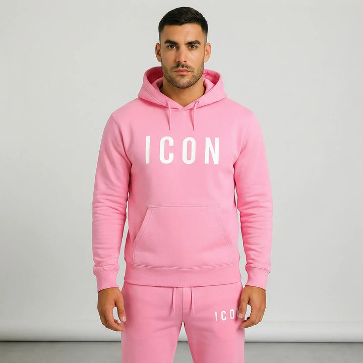 Elegantes Herren Loungewear Set in Schwarz, Hoodie und Jogginghose bieten maximalen Komfort.