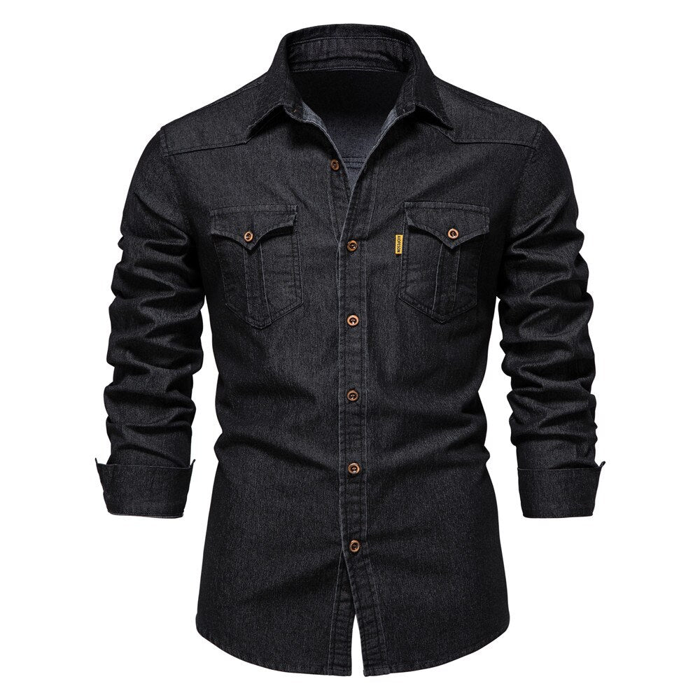 Herren Langarmhemd, Slim Fit, in stilvoller Farbe. Perfekt für Freizeit, Alltag und elegante Herrenmode.