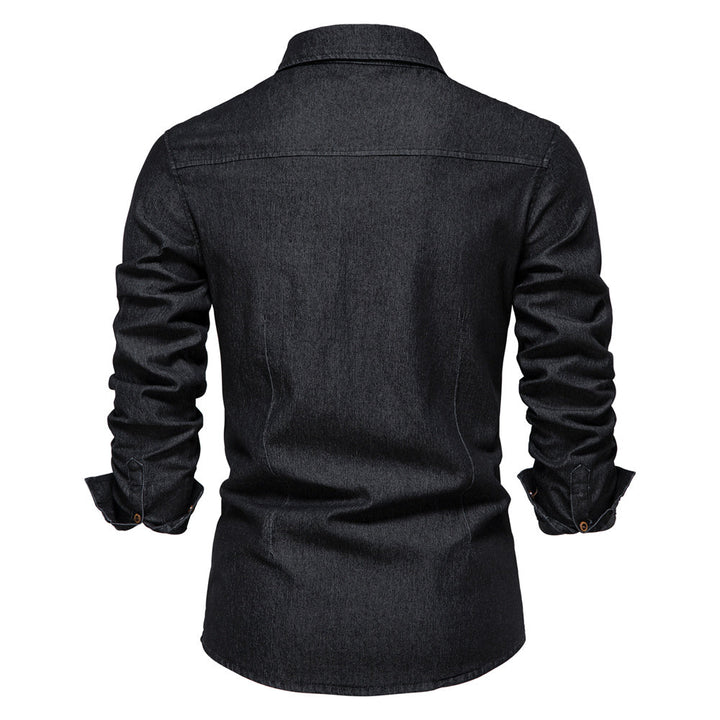 Modernes Herren Langarm Freizeithemd für stilvollen Komfort. Slim Fit Design passt zu vielen Casual Looks.