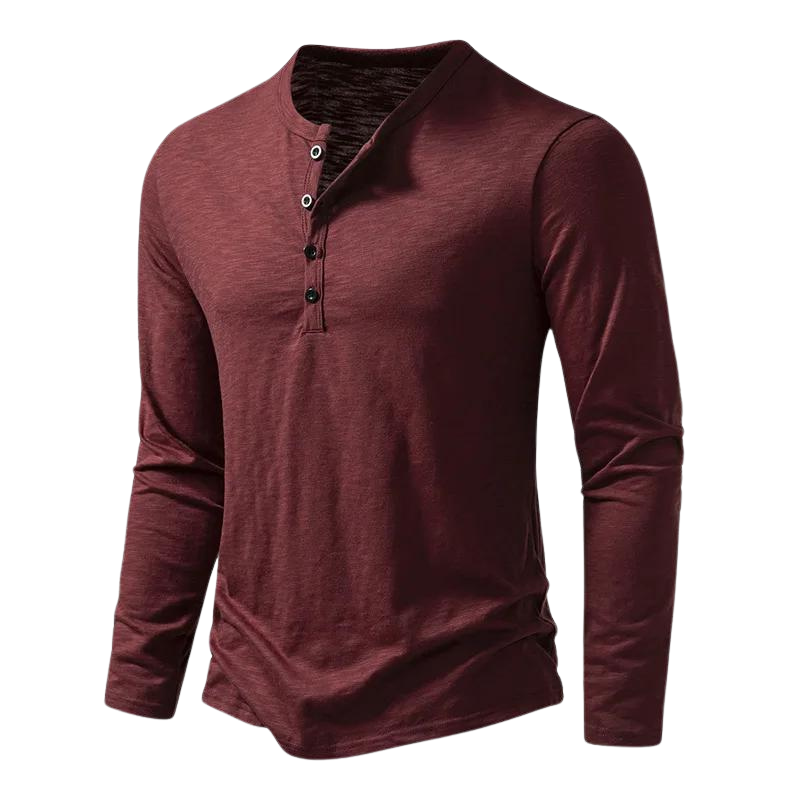 Vielseitiges Herren Langarmshirt, elegant und komfortabel für Freizeit oder Büro.