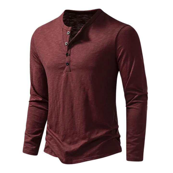 Vielseitiges Herren Langarmshirt, elegant und komfortabel für Freizeit oder Büro.