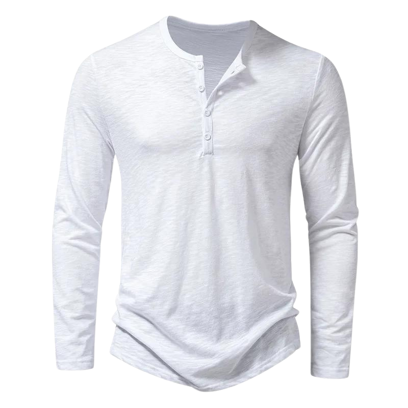 Schlichtes, stilvolles Herren Langarmshirt, ideal als Alltagsshirt für vielseitige Looks.