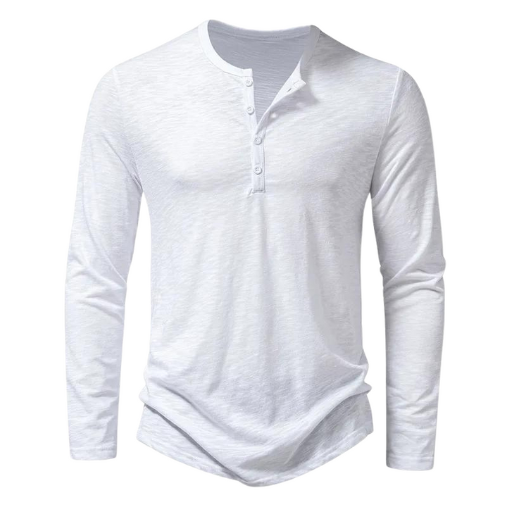 Schlichtes, stilvolles Herren Langarmshirt, ideal als Alltagsshirt für vielseitige Looks.