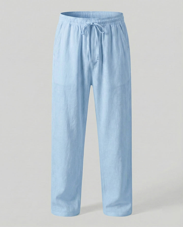 Nahaufnahme des Stoffes: Weiche Textur der Herren Loungehose für höchsten Komfort.