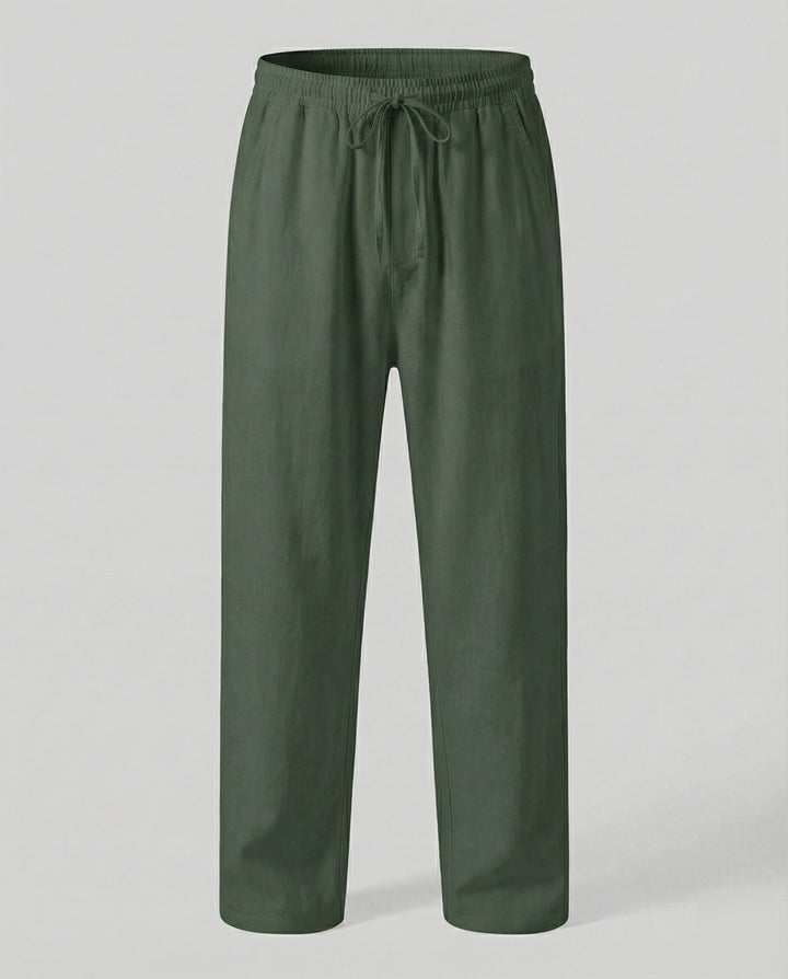 Herrenhose im Zen Stil: Lockerer Sitz, bequem, mit Kordelzug – perfekt für entspannte Tage.