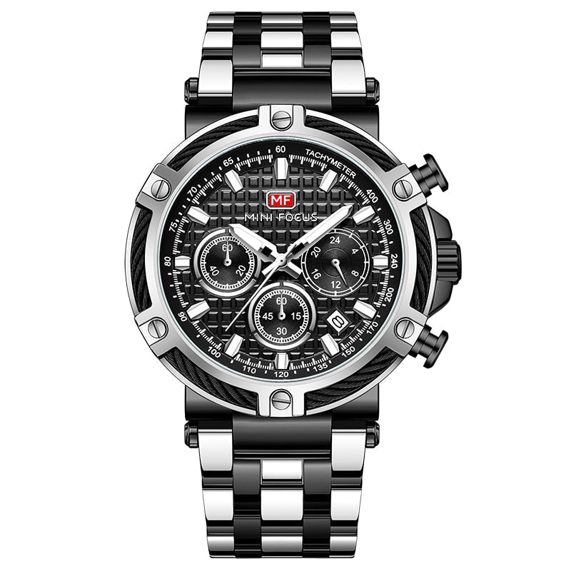 Herrenuhr in maritimem Setting, betont den authentischen Marine-Charakter.