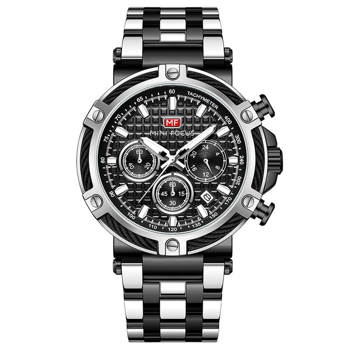 Herrenuhr in maritimem Setting, betont den authentischen Marine-Charakter.