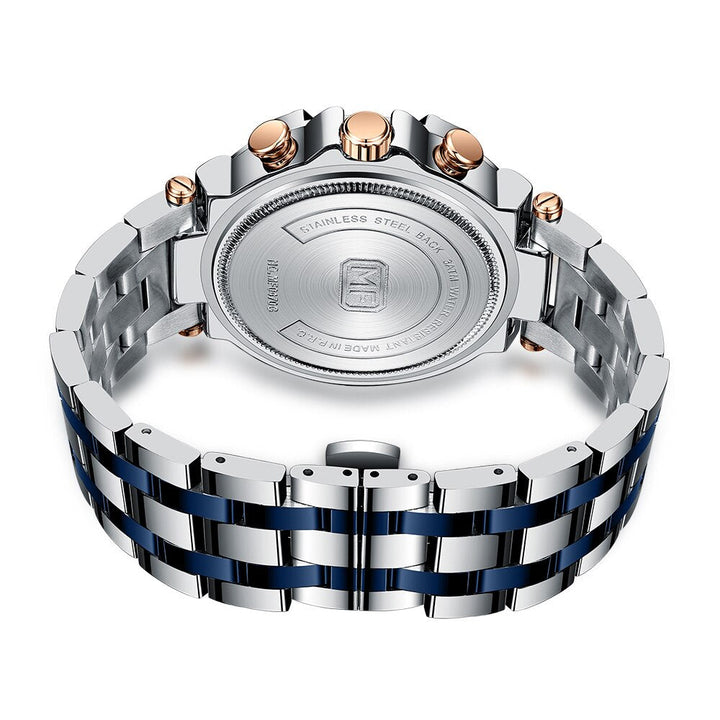 Robuste Herren-Marineuhr mit wasserdichtem Gehäuse und zeitlosem Design.