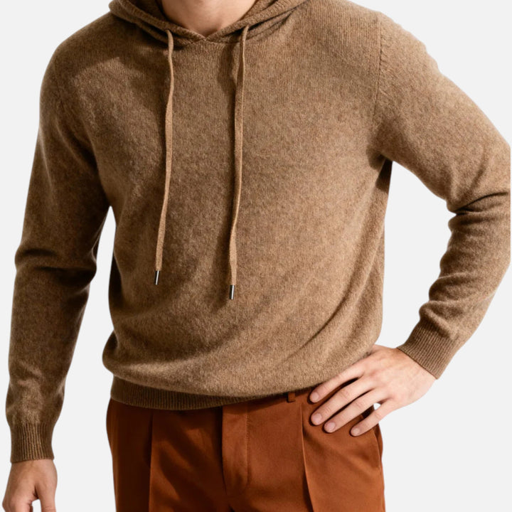 Herren minimalistischer Kapuzenpullover "Leo" für luxuriösen Komfort und eleganten Freizeitlook.