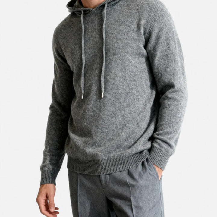 Vielseitiger Herren Kapuzenpullover "Leo" – minimalistisch, bequem und elegant für Freizeit & Herbst-Wintermode.