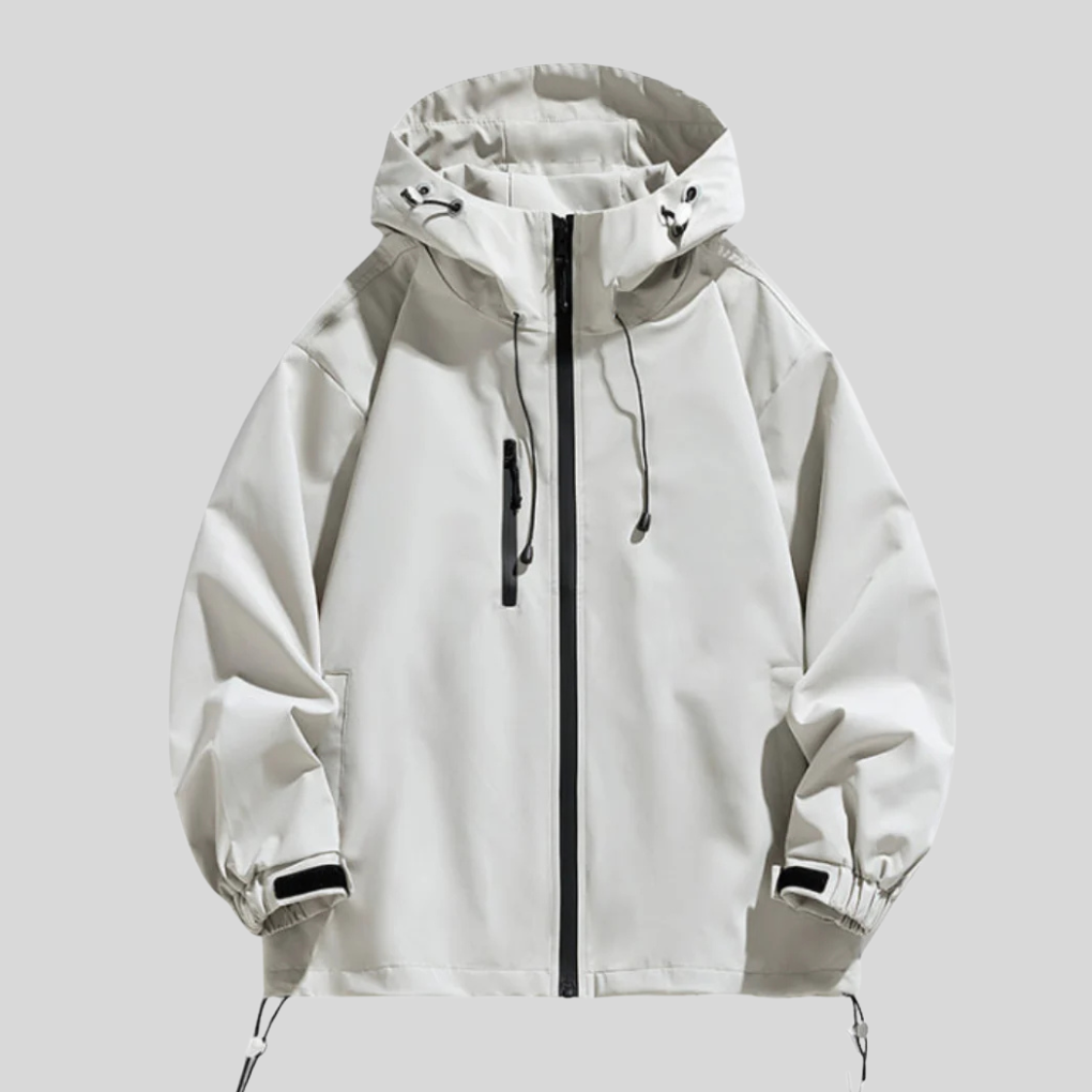 Warme Herren Thermojacke mit Kapuze, bequem & wetterfest, für Männer als Freizeit- oder Sportjacke.