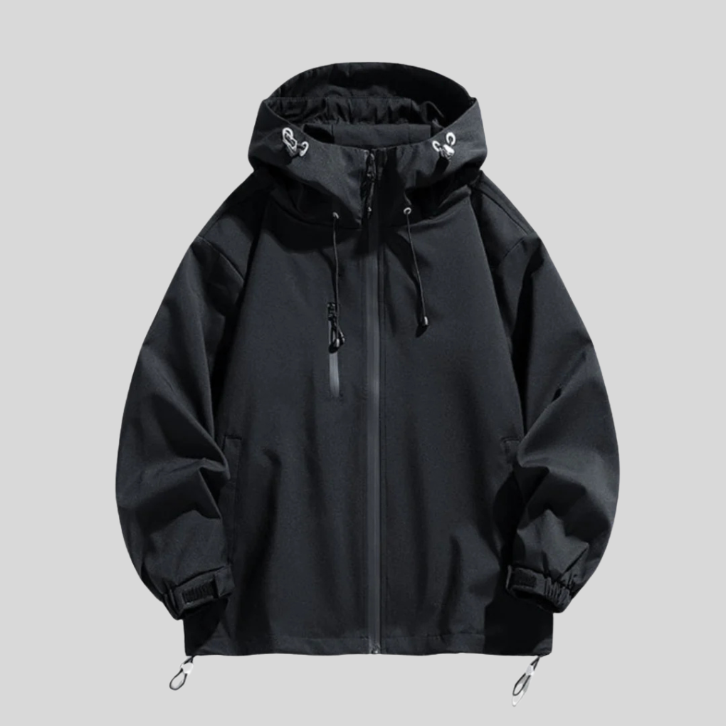 Bequeme Herren Sport-Kapuzenjacke Nathan, warm & wetterfest, ideal für Outdoor, Wandern und Alltag.