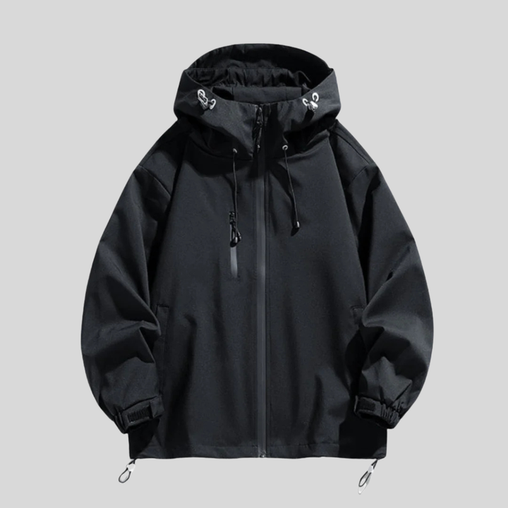 Bequeme Herren Sport-Kapuzenjacke Nathan, warm & wetterfest, ideal für Outdoor, Wandern und Alltag.