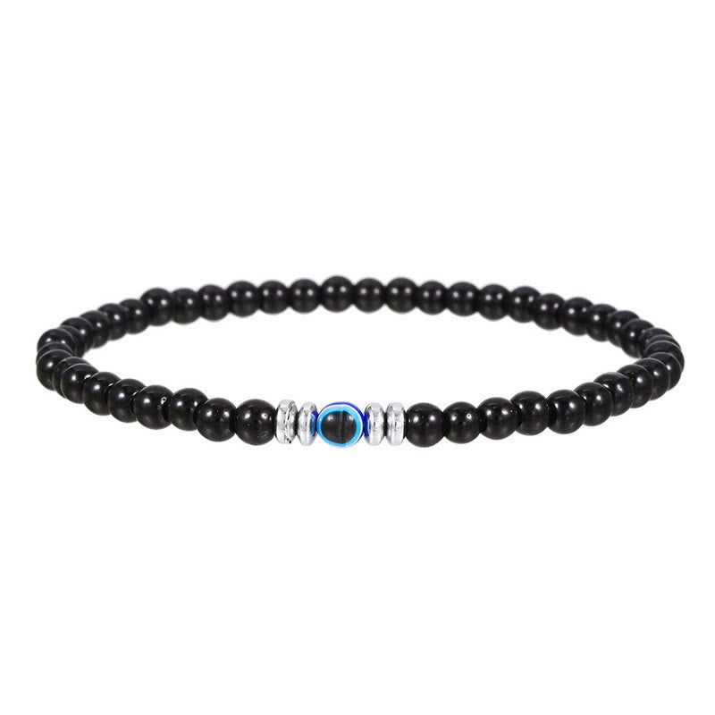 Stilvolles Schutzarmband für Männer: Onyx, Hämatit & Böse-Auge als markanter Herrenschmuck.
