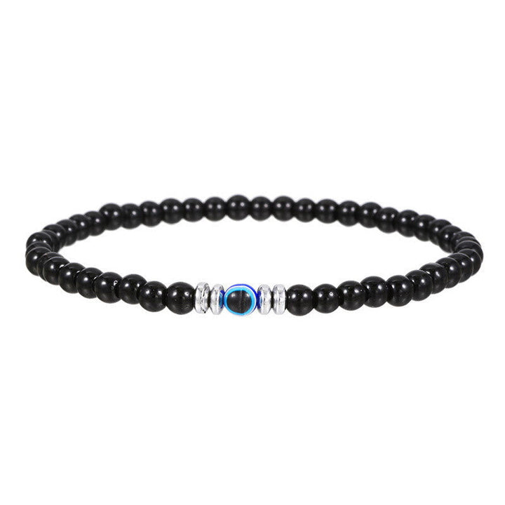 Stilvolles Schutzarmband für Männer: Onyx, Hämatit & Böse-Auge als markanter Herrenschmuck.