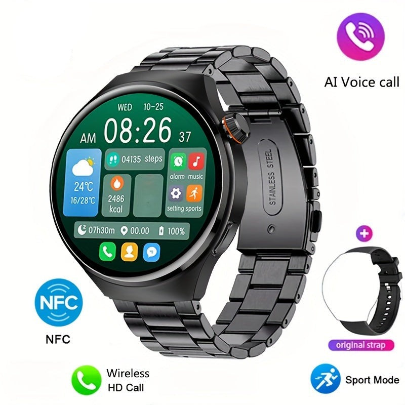Orion Smartwatch am Arm beim Sport: GPS-Uhr & Fitness-Tracker misst Schritte & Herzfrequenz für Herren.