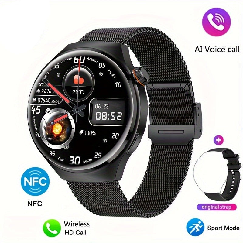 Die Orion Smartwatch in stilvoller Ansicht, eine vielseitige Herren-Sportuhr mit Smart-Funktionen & modernem Design.